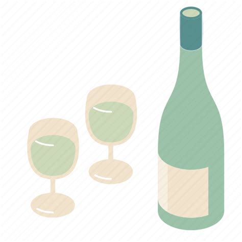 Bottle White Wine Icon