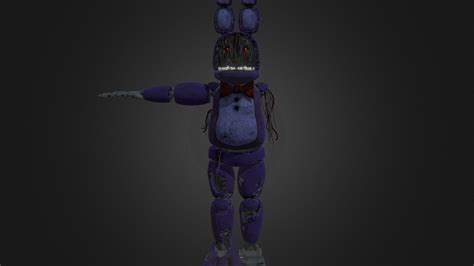 Withered Bonnie 3d Model