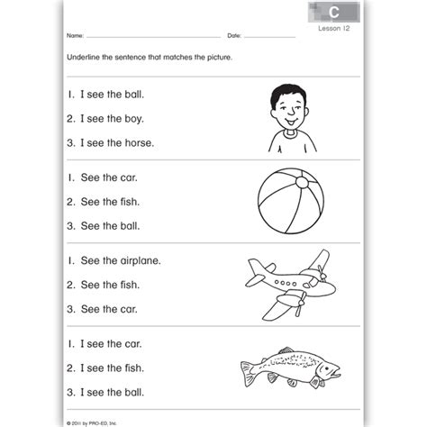 Edmark Reading Program Level 1 Worksheets Edmark Reading Program