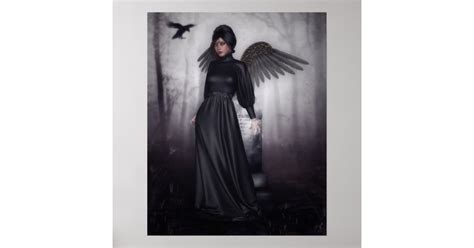 Dark Fallen Angel Poster Zazzle