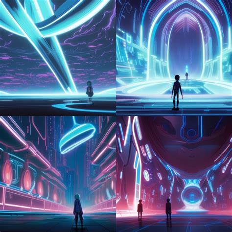 Scenes From Anime Tron Ai Generated Artwork Nightcafe Creator