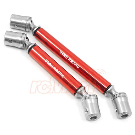 Yeah Racing Stainless Steel Front Rear Centre Shaft Set Red Ver 2