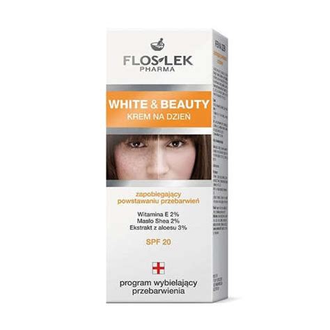 FLOSLEK WHITE and BEAUTY krem wybielający przebarwienia 50 ml