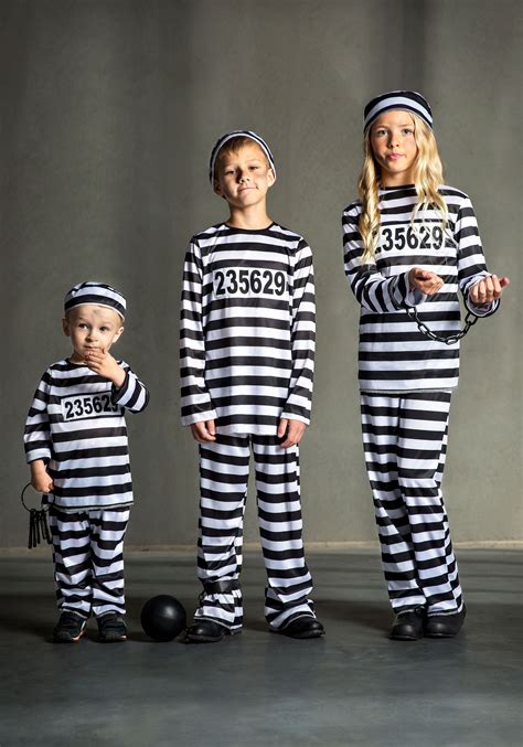 Toddler Prisoner Costume Jailbird Costume For Kids