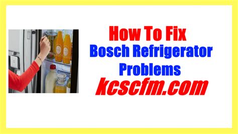 Most Common Bosch Refrigerator Problems And Solutions