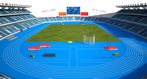 Olympic Stadium 3d Model 249 Max Fbx Obj 3ds Free3d