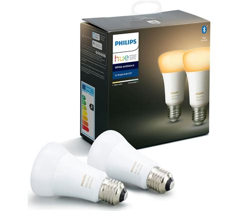 Buy Philips Hue White Ambiance Bluetooth Led Bulb E Twin Pack