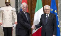 President Vahagn Khachaturyan Met With The President Of Italy Sergio