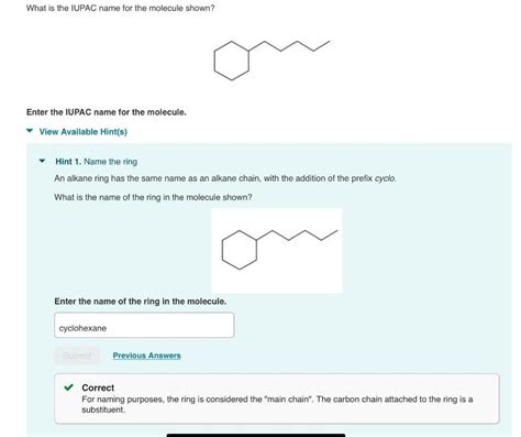 Give The Iupac Name For This Molecule Chegg