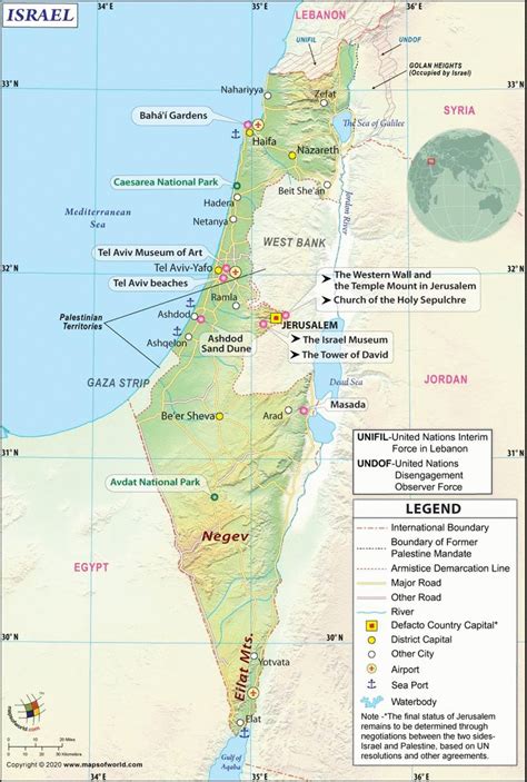 Where is Israel | Location of Israel