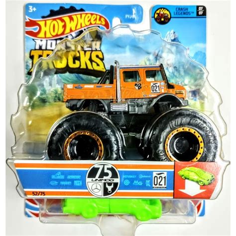 Hot Wheels Monster Trucks Mercedes Benz Unimog Crash Legends GTH Shopee Brasil