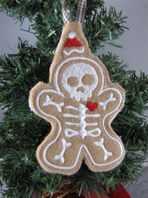 Skeleton Gingerbread Person Ornament Etsy Christmas Ornament Ideas