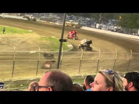 Ira Bumper To Bumper Sprint Car Heat Race At Wilmot Raceway