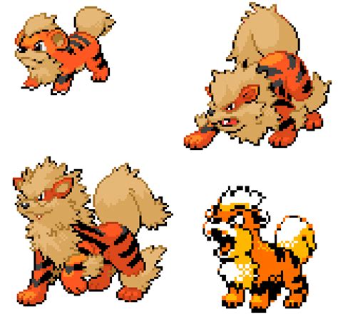 Arcanine Pixel Art