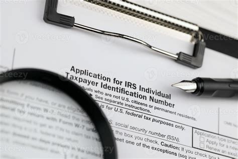 Irs Form W Application For Irs Individual Taxpayer Identification