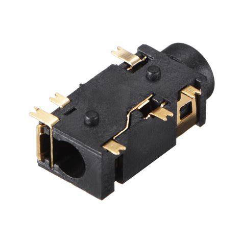 Mm Audio Jack Connector Pcb Mount Female Socket Pin Pj D Pj