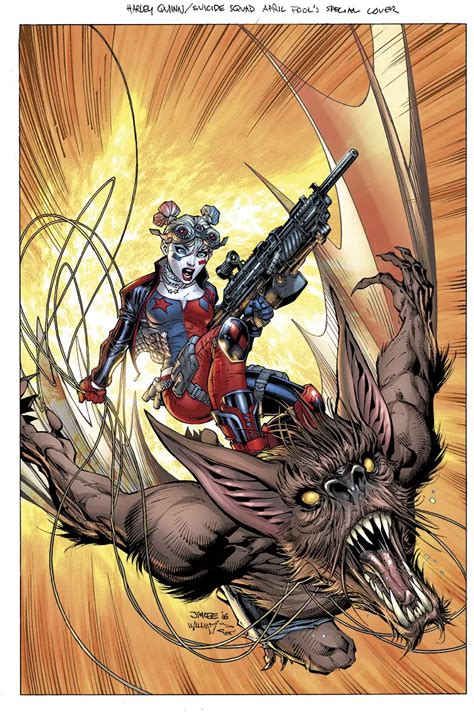 Jim Lee To Unveil His Cover For Harley Quinn And The Suicide Squad April Fool S Special 1 At