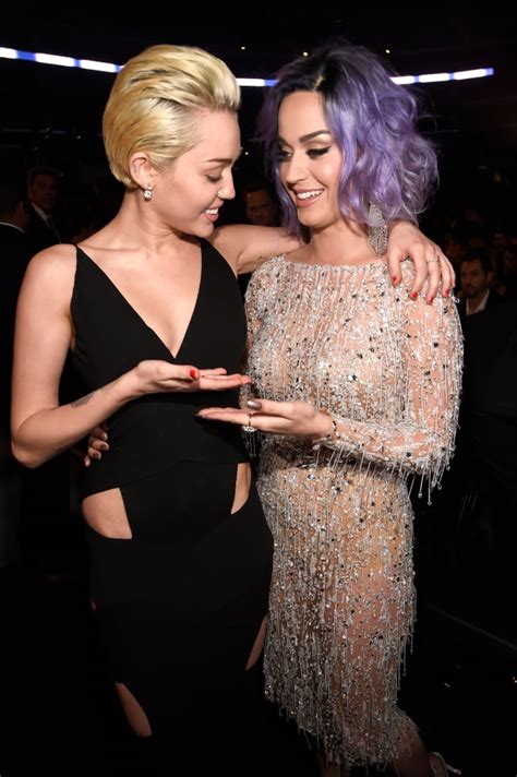 Miley Cyrus and Katy Perry | Best Celebrity Pictures at the Grammys ...