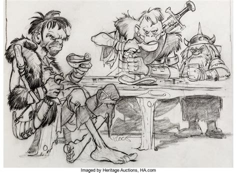 The Black Cauldron Concept Art by Mike Ploog (Walt Disney, 1985 ...