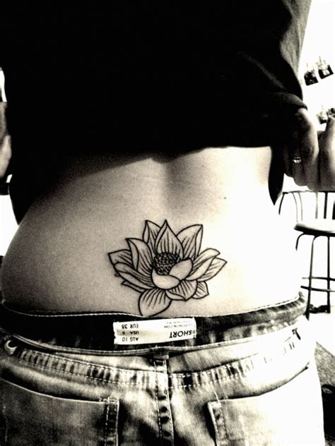 25 Cute Lower Back Flower Tattoos For Girls