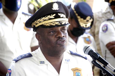 Satisfait de son bilan Frantz Elbé Directeur général de la Police