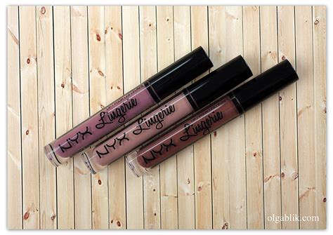 Жидкая матовая помада NYX Lip Lingerie Liquid Lipstick отзыв