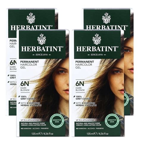 Amazon Herbatint Permanent Haircolor Gel 6N Dark Blonde Alcohol Free Vegan 100 Grey