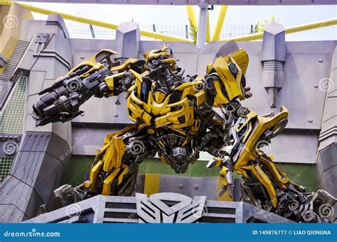 The Transformer Model Bumblebee in Universal Studios Singapore ...