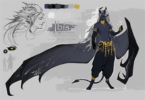 Ibis Refsheet By Darenrin On Deviantart Fantasy Character Design