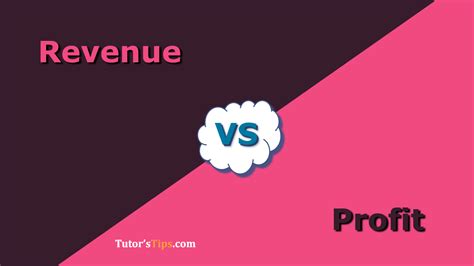 Difference Between Revenue And Profit Tutors Tips