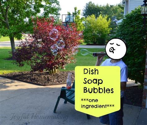 Dish Soap Bubbles - Joyful Homemaking