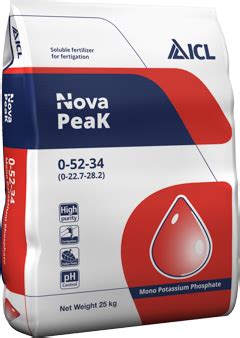 Nova Water Soluble Straight Fertilizer For Crops ICL