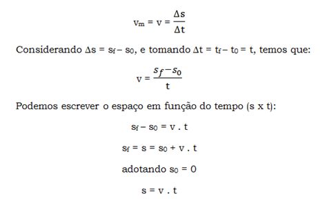 Função Horária Do Movimento - Equação horária do movimento uniforme e gráficos - O Físico Turista