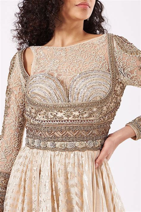 Anjalee And Arjun Kapoor Angrakha Sequin Embroidered Anarkali With