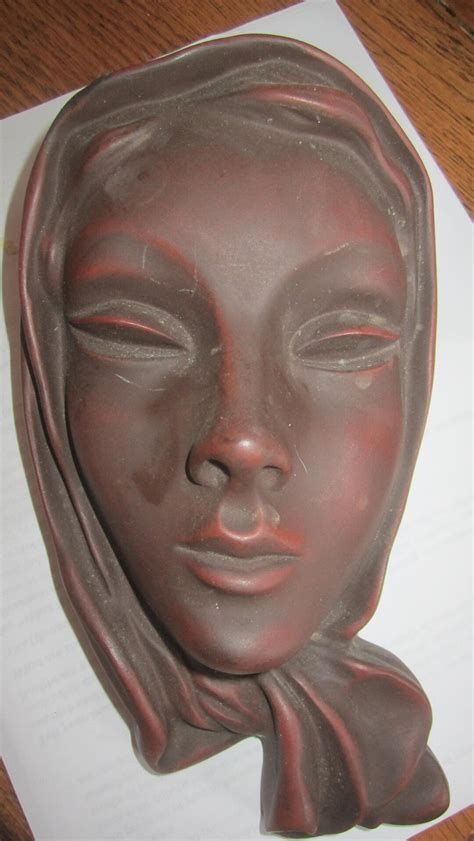 Vintage German Face Sculpture Wall Decor Woman's Face - Etsy