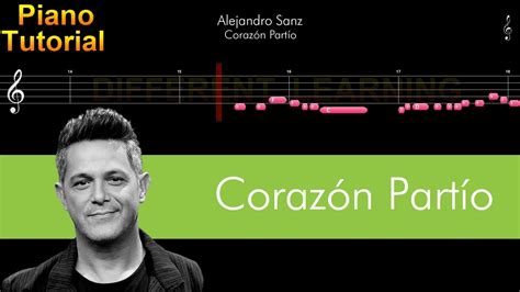 Alejandro Sanz Corazón Partío Piano Tutorial Youtube