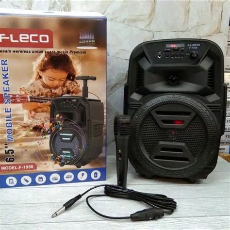 Jual Speaker Bluetooth Fleco F Model Koper Free Mic Remote Fm