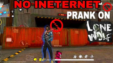 No⛔🚫 Internet Prank On Lone Wolf🎯 Youtube