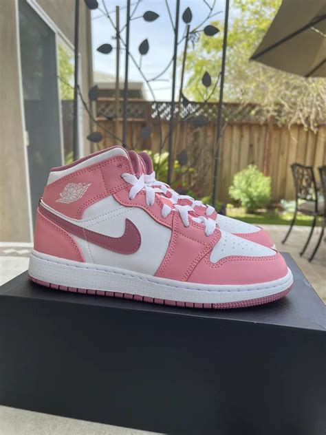 Pink And White Jordans