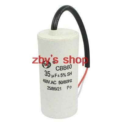 Cbb Uf Vac Washer Motor Run Start Capacitor White Pneumatic