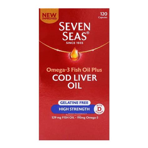 Seven Seas Cod Liver Oil High Strength 120 Capsules Inish Pharmacy