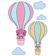 Hot Air Balloon Coloring Pages Free Printable PDFs