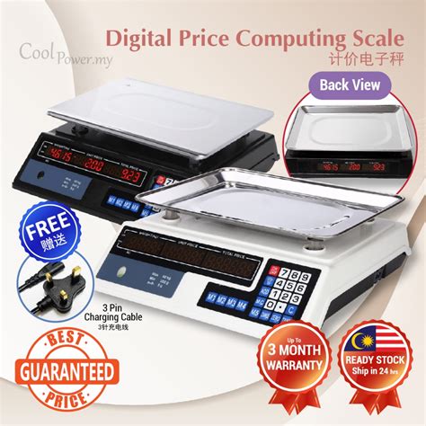 Kg Rechargeable Electronic Digital Price Computing Scale Penimbang