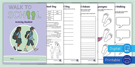Years 3-6 Walk to School Activity Booklet (teacher made)