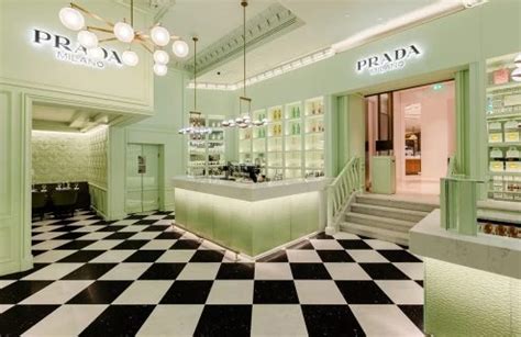 Prada S Instagrammable Cafe Pops Up Inside Harrods London The Spaces