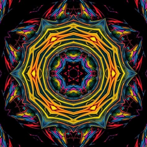 Premium Photo A Colorful Kaleidoscope Pattern With A Colorful Design