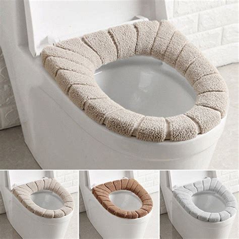 Hibibud Thicker Soft Bathroom Warm Toilet Seat Cover Pad Thicker