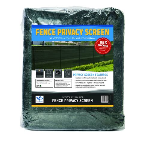 FenceScreen Green Privacy Fence Screen Forest Green Chain-Link Fence ...