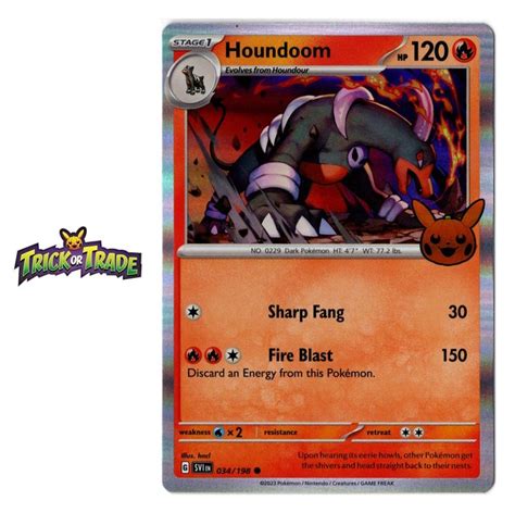 Trick Or Trade 2023 Houndoom Hundemon Holo 034 198 EN Kaufen Auf Ricardo