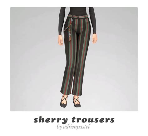 Install Sherry Trousers By Adrienpastel The Sims 4 Mods Curseforge